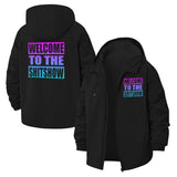 Welcome To The Shitshow Unisex Full-Zip Printed Waterproof Hooded Windbreaker