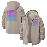 Welcome To The Shitshow Unisex Full-Zip Printed Waterproof Hooded Windbreaker