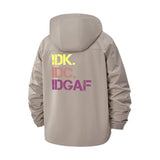 Attitude Statement Unisex Full-Zip Printed Waterproof Hooded Windbreaker