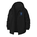Motivational Trash Can Unisex Full-Zip Printed Waterproof Hooded Windbreaker