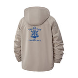 Motivational Trash Can Unisex Full-Zip Printed Waterproof Hooded Windbreaker