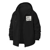 Sarcastic Quote Unisex Full-Zip Printed Waterproof Hooded Windbreaker