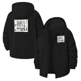 Sarcastic Quote Unisex Full-Zip Printed Waterproof Hooded Windbreaker