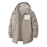 Sarcastic Quote Unisex Full-Zip Printed Waterproof Hooded Windbreaker