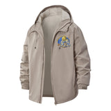 Guess I'll Die Meme Unisex Full-Zip Printed Waterproof Hooded Windbreaker