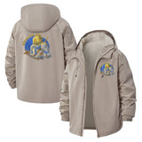 Guess I'll Die Meme Unisex Full-Zip Printed Waterproof Hooded Windbreaker