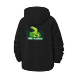 Thesaurus Dinosaur Unisex Full-Zip Printed Waterproof Hooded Windbreaker