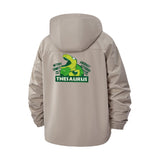 Thesaurus Dinosaur Unisex Full-Zip Printed Waterproof Hooded Windbreaker