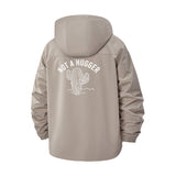 Cactus Motif Unisex Full-Zip Printed Waterproof Hooded Windbreaker