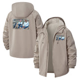 Casual Friends Photo Unisex Full-Zip Printed Waterproof Hooded Windbreaker