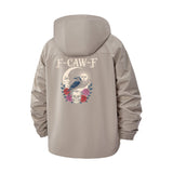 Raven and Celestial Skull Unisex Full-Zip Printed Waterproof Hooded Windbreaker