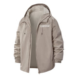 Leave Me Alone Unisex Full-Zip Printed Waterproof Hooded Windbreaker
