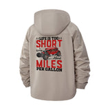Hot Rod Life Unisex Full-Zip Printed Waterproof Hooded Windbreaker