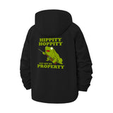 Funny Frog Meme Unisex Full-Zip Printed Waterproof Hooded Windbreaker