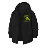 Funny Frog Meme Unisex Full-Zip Printed Waterproof Hooded Windbreaker
