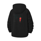 Spicy Pepper Character Unisex Full-Zip Printed Waterproof Hooded Windbreaker