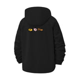 Cute Animal Faces Unisex Full-Zip Printed Waterproof Hooded Windbreaker