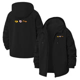 Cute Animal Faces Unisex Full-Zip Printed Waterproof Hooded Windbreaker