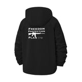 Freedom Protection Plan Unisex Full-Zip Printed Waterproof Hooded Windbreaker