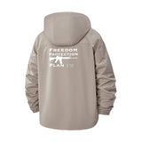 Freedom Protection Plan Unisex Full-Zip Printed Waterproof Hooded Windbreaker