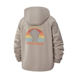 Activist Fist Unisex Full-Zip Printed Waterproof Hooded Windbreaker