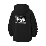Marxist Statement Unisex Full-Zip Printed Waterproof Hooded Windbreaker