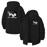 Marxist Statement Unisex Full-Zip Printed Waterproof Hooded Windbreaker