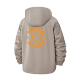 Union Solidarity Unisex Full-Zip Printed Waterproof Hooded Windbreaker