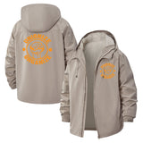 Union Solidarity Unisex Full-Zip Printed Waterproof Hooded Windbreaker