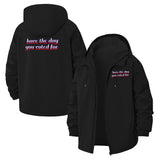 Political Statement Unisex Full-Zip Printed Waterproof Hooded Windbreaker