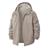 Typographic Statement Unisex Full-Zip Printed Waterproof Hooded Windbreaker