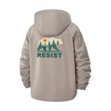 Bear Wilderness Resist Unisex Full-Zip Printed Waterproof Hooded Windbreaker