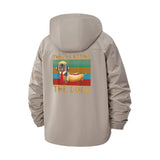 Funny Hot Dog Dachshund Unisex Full-Zip Printed Waterproof Hooded Windbreaker
