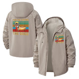 Funny Hot Dog Dachshund Unisex Full-Zip Printed Waterproof Hooded Windbreaker