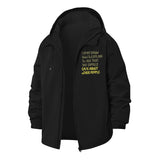 Empathy Message Unisex Full-Zip Printed Waterproof Hooded Windbreaker