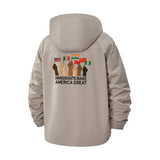 Unity and Diversity Unisex Full-Zip Printed Waterproof Hooded Windbreaker