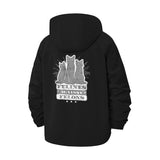 Felines Against Felons Unisex Full-Zip Printed Waterproof Hooded Windbreaker