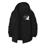 Solidarity Dove Unisex Full-Zip Printed Waterproof Hooded Windbreaker