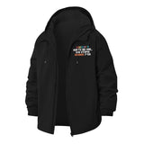 Bold Diversity Statement Unisex Full-Zip Printed Waterproof Hooded Windbreaker