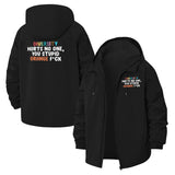 Bold Diversity Statement Unisex Full-Zip Printed Waterproof Hooded Windbreaker