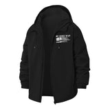 No More War Flag Unisex Full-Zip Printed Waterproof Hooded Windbreaker