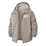 No More War Flag Unisex Full-Zip Printed Waterproof Hooded Windbreaker