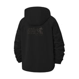 Inspirational Text Unisex Full-Zip Printed Waterproof Hooded Windbreaker