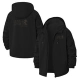Inspirational Text Unisex Full-Zip Printed Waterproof Hooded Windbreaker