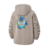 Clever Patriotic Shield Unisex Full-Zip Printed Waterproof Hooded Windbreaker