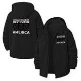 Political Statement Unisex Full-Zip Printed Waterproof Hooded Windbreaker