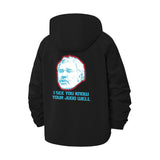 Judo Humor Unisex Full-Zip Printed Waterproof Hooded Windbreaker