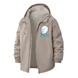 Judo Humor Unisex Full-Zip Printed Waterproof Hooded Windbreaker