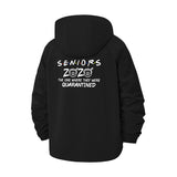 Quarantined Seniors Unisex Full-Zip Printed Waterproof Hooded Windbreaker