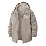 Quarantined Seniors Unisex Full-Zip Printed Waterproof Hooded Windbreaker